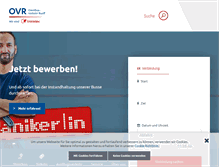 Tablet Screenshot of ovr-bus.de
